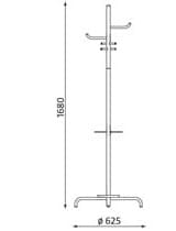 Wieszak biurowy Arizona kolor  Nowy Styl