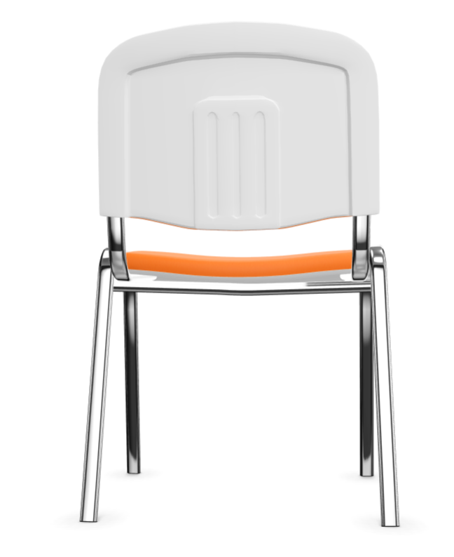 Krzesło ISO Bianko chrom biały plastik Nowy Styl