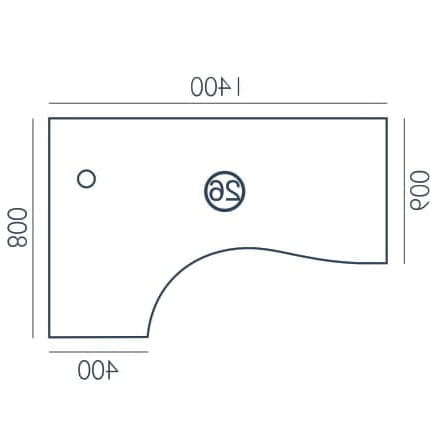 Biurko biurowe Vega VG-25 Wuteh (140x80)