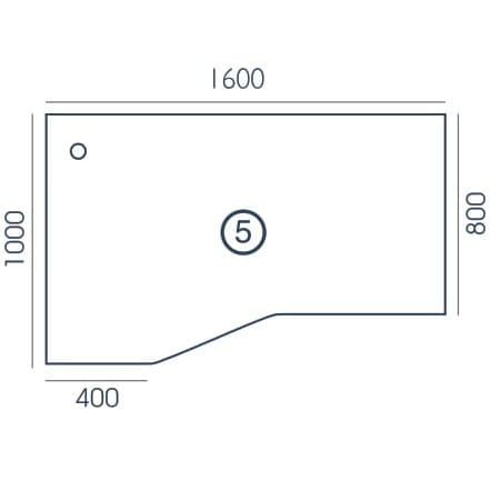 Biurko biurowe narożne VEGA VG-5 Wuteh (160x100)