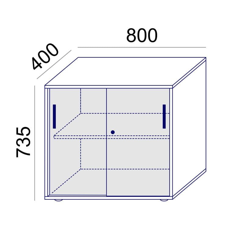 Sove SV-16D Szafka przybiurkowa 80x73,5h