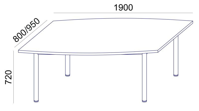 Sove SV-43 Stół konferencyjny (80/95x190x73h)
