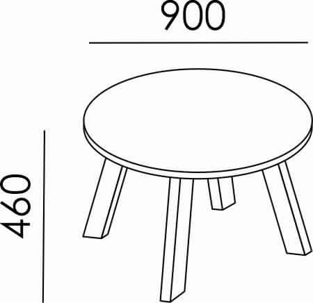 Stolik  konferencyjny SK-133 Wuteh (fi 90 cm) 