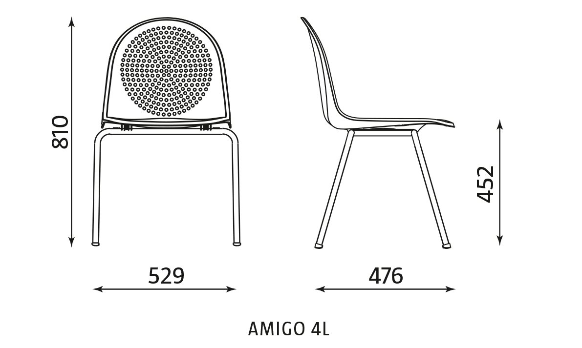Krzesło Amigo 4 L Nowy Styl