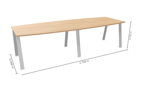 Stół konferencyjny SK-61 Wuteh AVO 277 × 80/100 cm