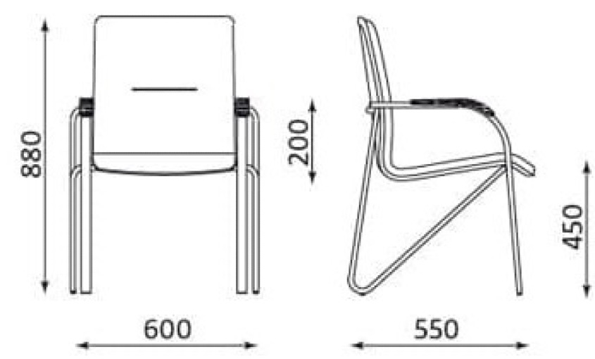 Krzesło Samba 4L-ARM Chrome Nowy Styl – V14N / buk 1.007 STOCK