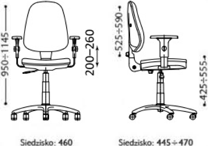 Krzesło biurowe Bravo Profil Nowy Styl – CPT, C-11 / C73 / C38