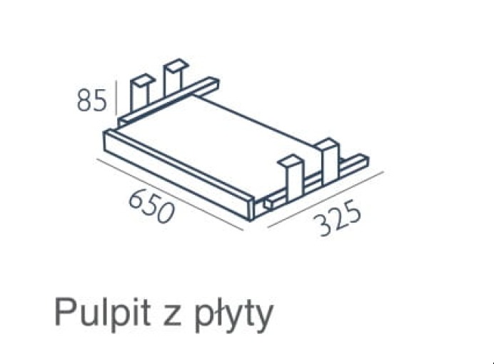 Pulpit z płyty PU-3 Wuteh