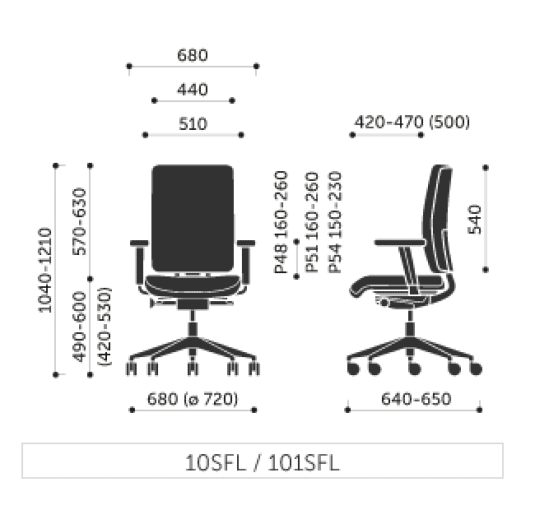 Krzesło biurowe Profim Veris Net 100SFL – mechanizm Synchro SFL