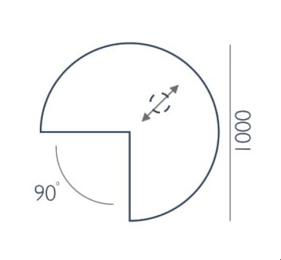 Przystawka do biurka P-1 Wuteh 1000 × 800 mm