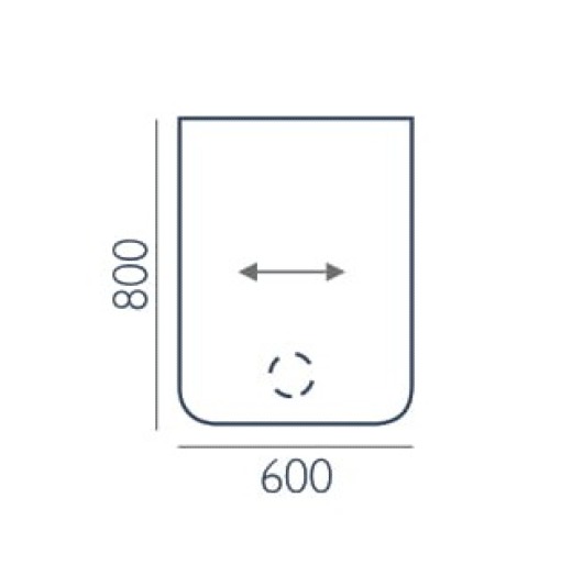 Przystawka do biurka P-10 Wuteh 600 × 800 mm
