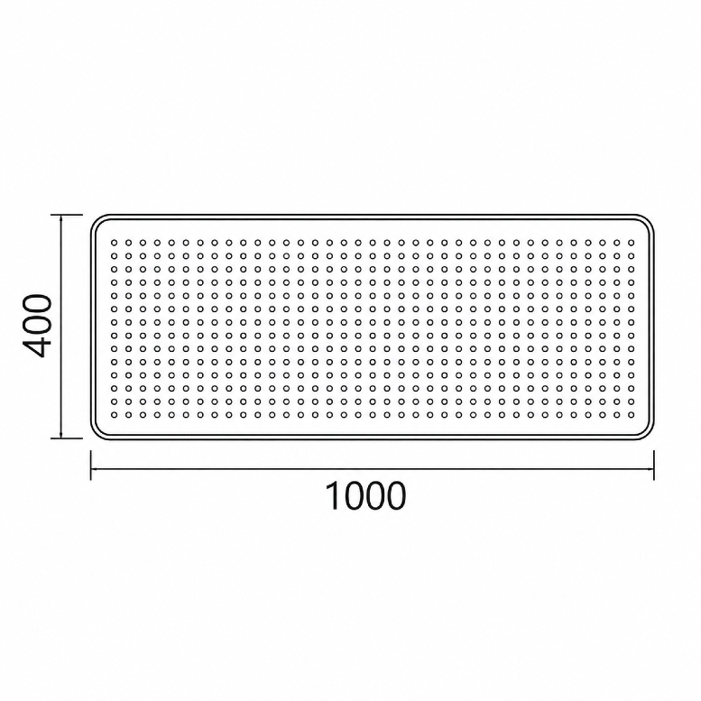 Metalowa blenda do biurka BB-2 Wuteh 1000 × 400 mm