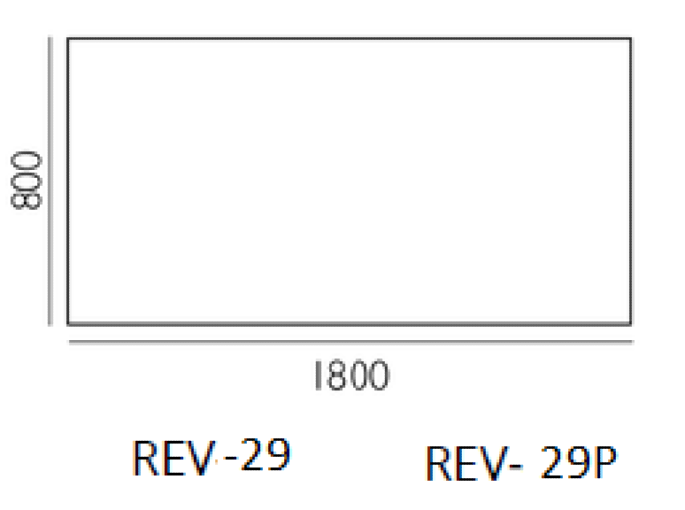 Biurko proste REVO 29 / REVO PREMIUM 29 Wuteh 180x80 cm