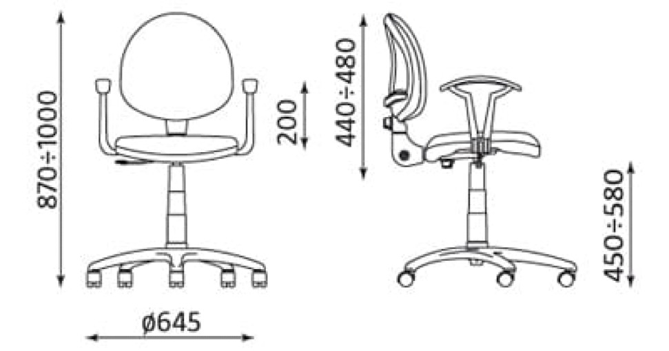 Krzesło obrotowe Smart White GTP27 TS02-K32 CPT Nowy Styl