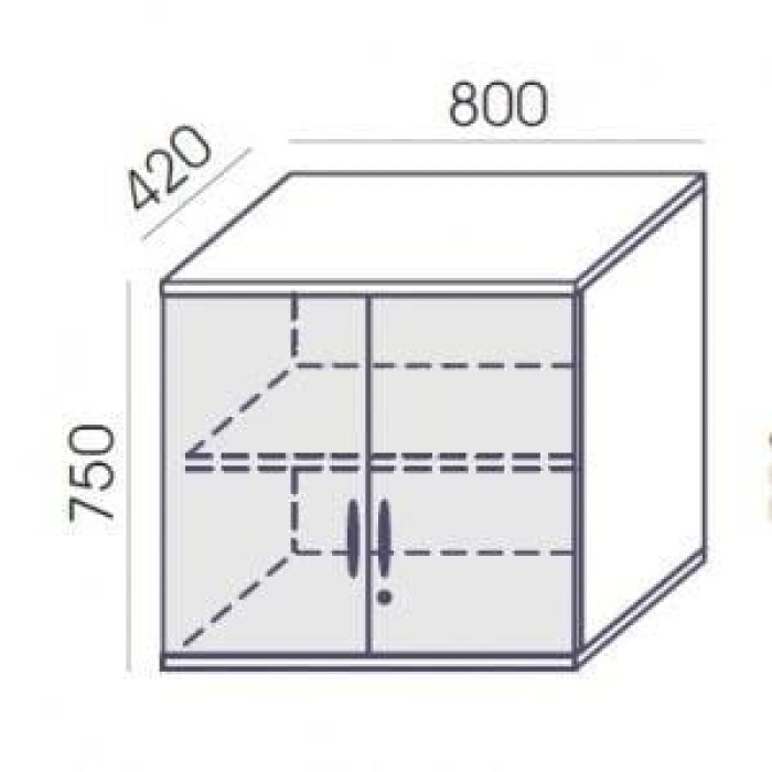 Nadstawka do szafy RNP-2 Wuteh Profi Premium 80 cm z cichym domykiem