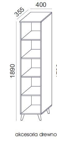 Sove SV-03D Regał odkryty 40x189h 5 OH