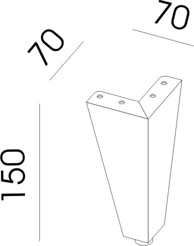 Nogi metalowe  szafy BHP Sove SV- 312