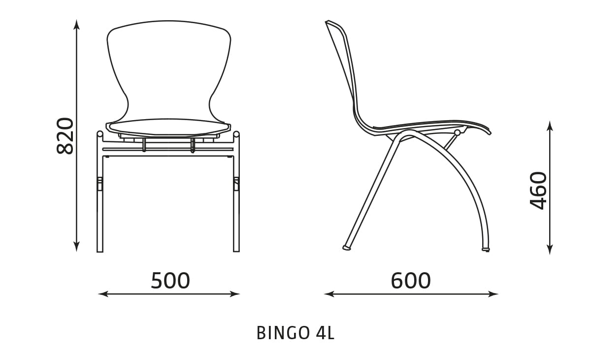 Krzesło konferencyjne Bingo 4L wood Nowy Styl
