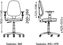 Krzesło pracownicze Bravo Profil   Nowy Styl