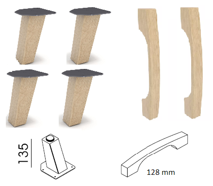 Sove SV-13D Szafa niska 120x109h 3 OH