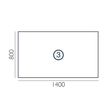 Biurko biurowe Focus FO-3 Wuteh (140x80 cm)