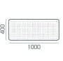Blenda metalowa BB-2 Wuteh 1000 × 400 mm