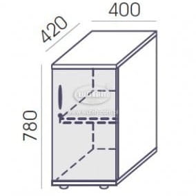 Szafka RSP-2 40x78h Wuteh