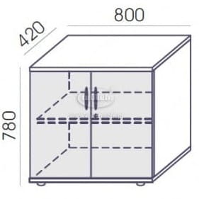 Szafka RSP-4 Wuteh – zamknięta szafka Profi Premium 80 cm