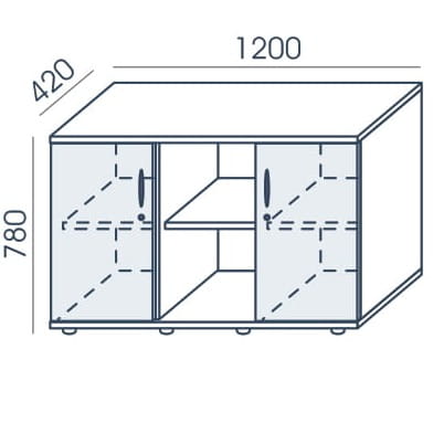 Szafka RSP-8 Wuteh – gabinetowa Profi Premium 120 cm