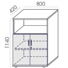 Szafka RMP-4 80x114h Wuteh