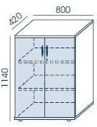 Szafka RMP-5 80x114h Wuteh
