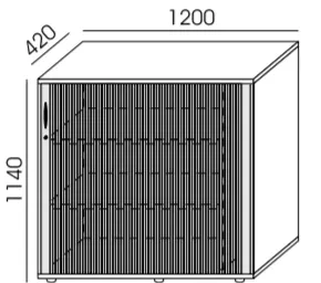 Szafa RMP-9 żaluzjowa 120x114h Wuteh