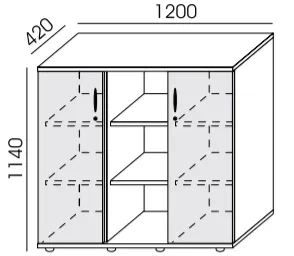 Szafa premium RMP-10 120x114h Wuteh