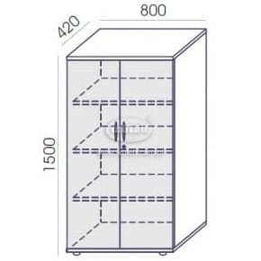 Szafa RLP-5 80x150h Wuteh 4 OH