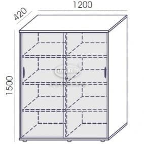 Szafa Profi RL-8 120x150h Wuteh 4OH