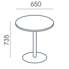 Stolik konferencyjny SK-3 Wuteh (65x65)