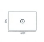 Biurko biurowe Vega VG-2 Wuteh (120x80x73,5cm)