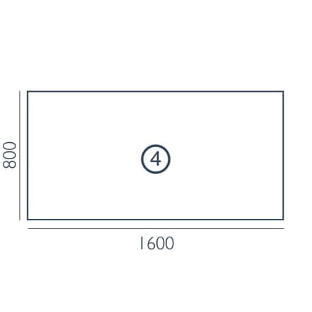 Biurko Vega VG-4 Wuteh 1600 × 800 mm