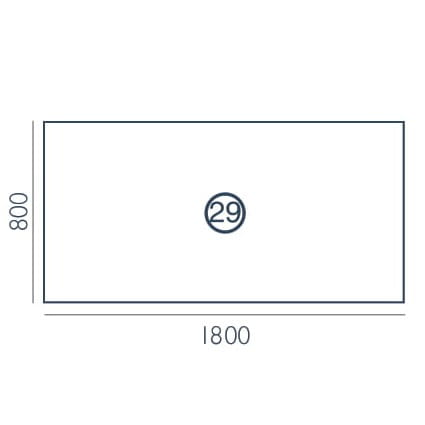 Biurko biurowe Vega VG-29 Wuteh (180x80)