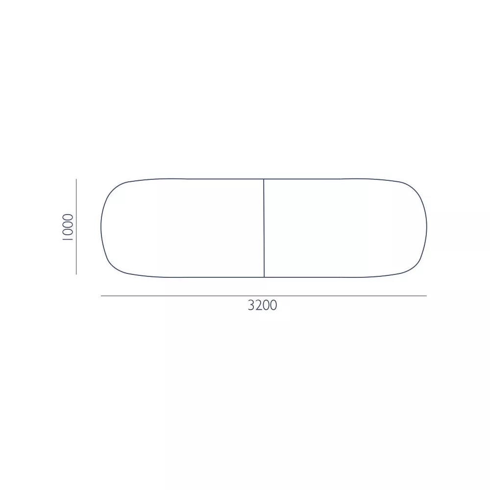 Stół konferencyjny SZ-12 Wuteh AVO 3200 × 1000 mm